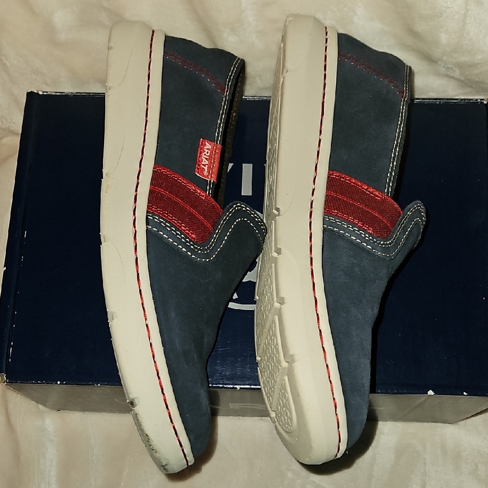 Ariat Red and Blue Casual Flats